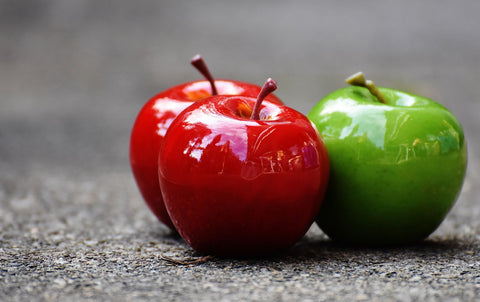 Fresh fruit in a bright still life for fragrance families