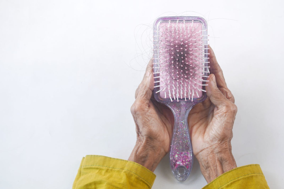 Hairbrush containing shed hair strands. Photo: Towfiqu barbhuiya via Pexels.