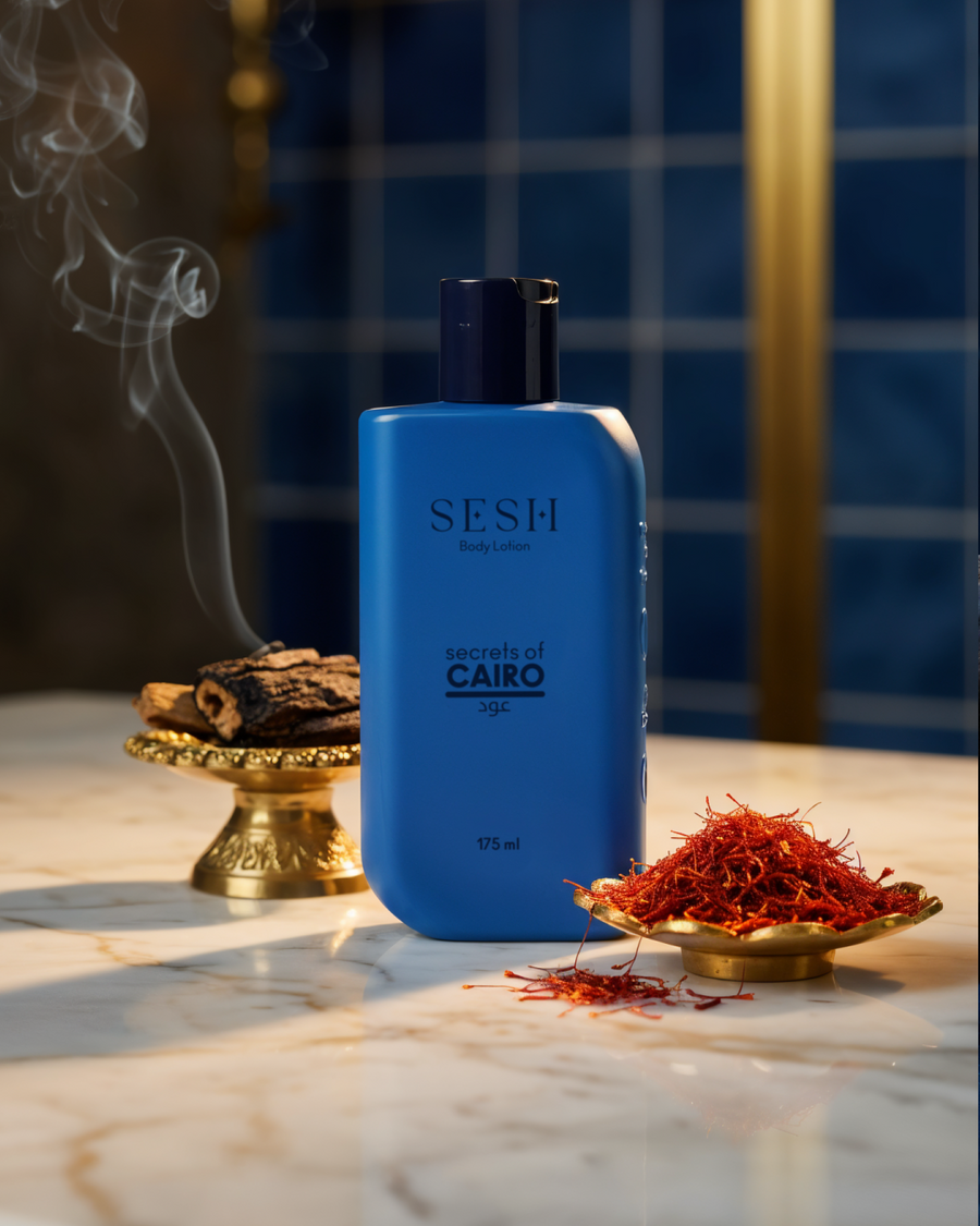 Secrets of Cairo body lotion campaign